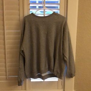 Gray oversized sweatshirt size xl